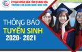 Thông báo tuyển sinh năm học 2020 - 2021
